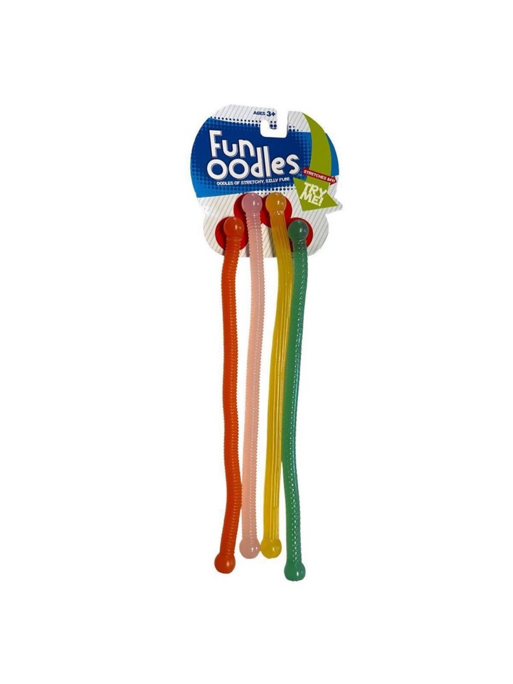 New! Set of 4 Fun Oodles Kids Stretchy Sensory Toys - Multicolor Pack
